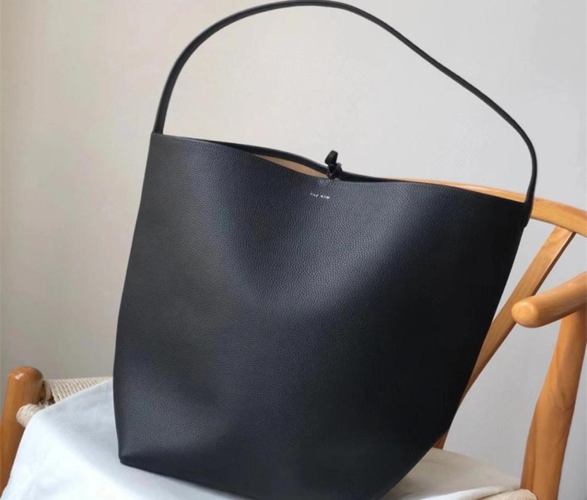 

Evening Bags The NS Park Cowhide Single Shoulder Bag Handbag Row Bucket Tote 2209192039658, Army green