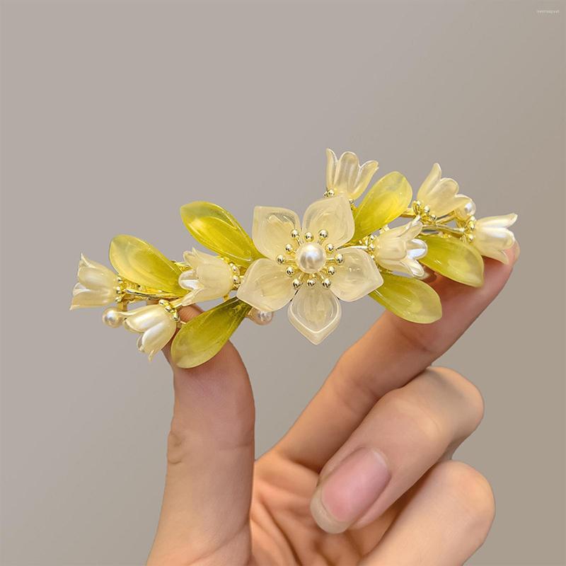 

Hair Clips Super Fairy Flower Hairpins Side Pearl Headpieces For Women Girls Daily Jewelry Bride Wedding Hairclips Fashion 2023