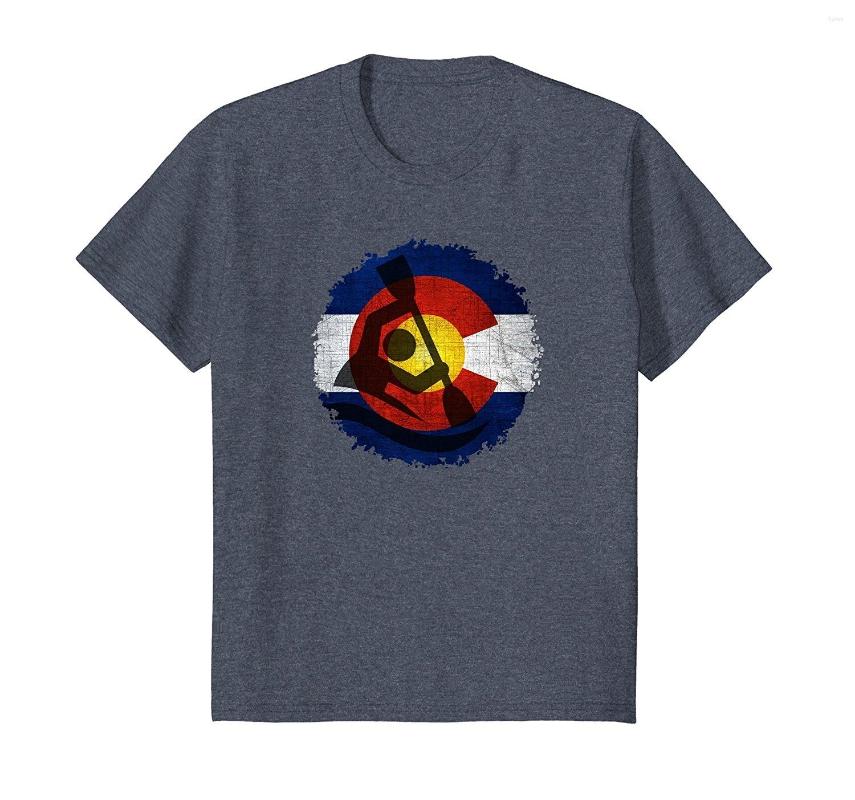 

Men' T Shirts Fashion Colorado Rafting Kayak T-shirt Tee Shirt, Men-darkpurple