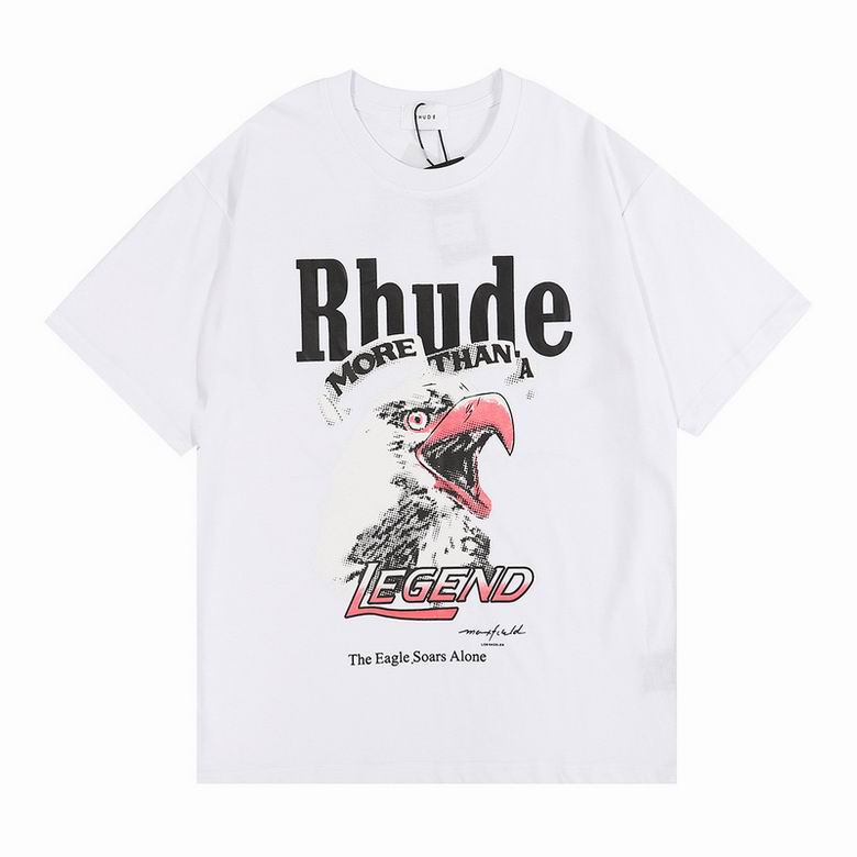 

23ss Rhude Mens T shirt High quality Tess Designer Casual Fashion Short Sleeve Europe America Men Women Round neck Tshirts US Size -XXL, Customize