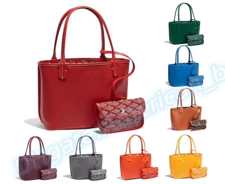 

Luxurys Designers double Clutch Bags sided shopping bag goyar Anjou beach vacation fashion Shoulder Luxurys Totes Leather Cross Bo3501840, Grey