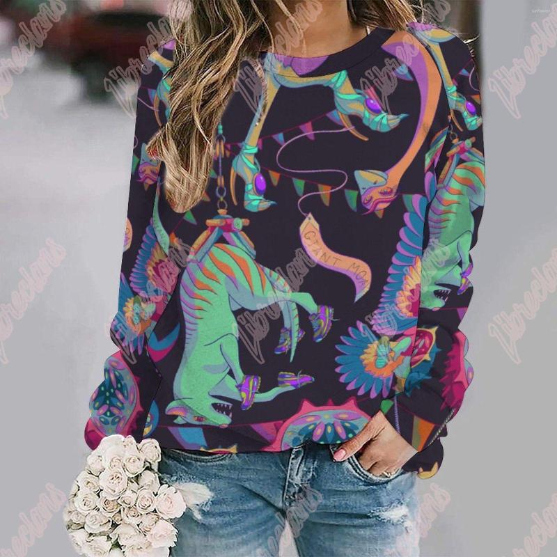 

Women's Hoodies Fashion Design Leaf Animal Sweatshirt Women Kawaii Cartoon Harajuku O Neck Clothing Autumn Long Sleeve, Style-5