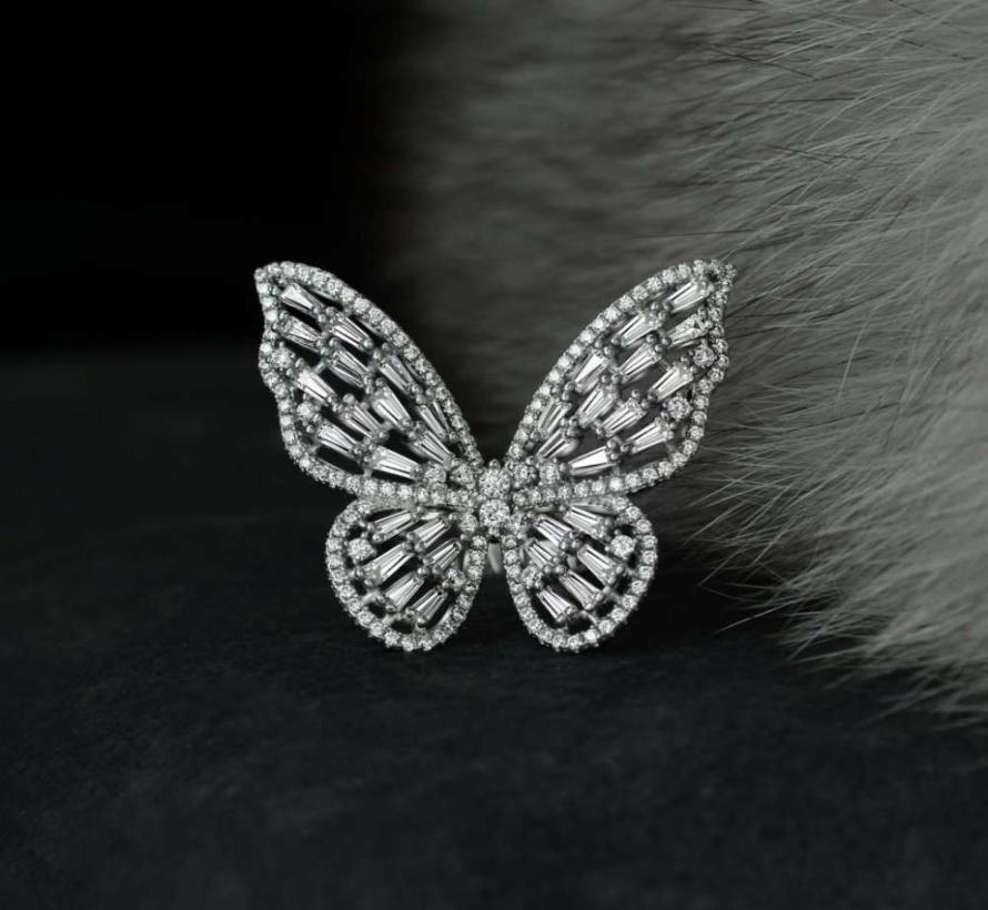

HBP fashion luxury Jewelry New Style on in 2021 butterfly closed 925 Silver ring fairy benxian9056456