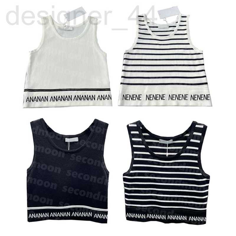 

Women's Tanks & Camis designer Women Short Knits Sexy Crop Designer Crew Neck Vest Quick Dry Sports Tops Breathable Cropped Vests 7F7X, 1#