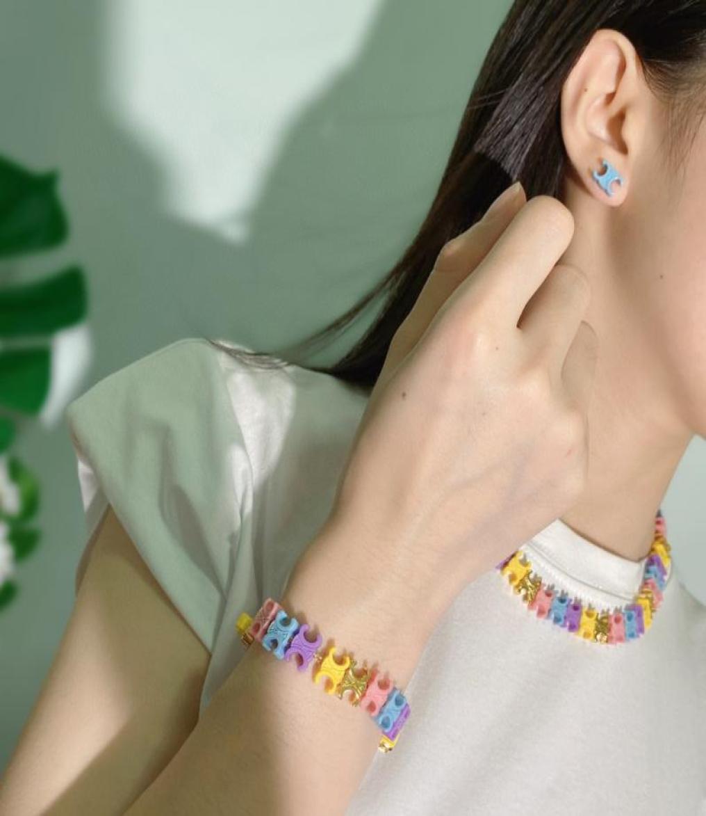 

Jelly chain bracelet women039s Bracelets 2022 New Design Simple ladies colorful Necklace Designer Jewelry N021963231813