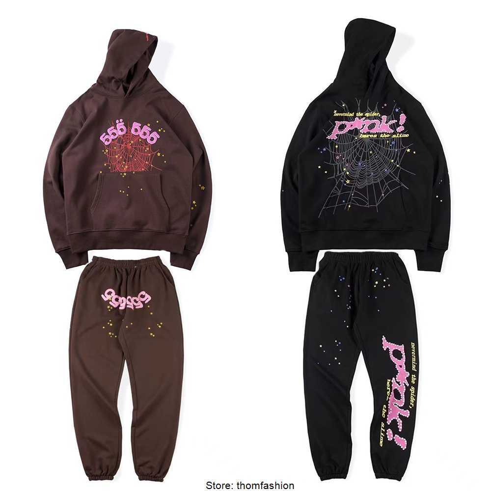 

Pullover Red Sp5der Young Thug 555555 Angel Hoodies Men Shoe Printing Spider Web Sweatshirts Designer Black Hoodie, Pink