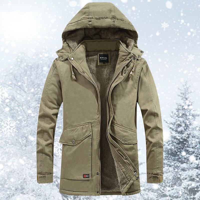 

Men' Jackets 2023 Varsity Jacket Men Thicken Fleece Male Streetwear Windbreaker Parkas Coat Detachable Hoodies Cotton-padded Winter, A 4