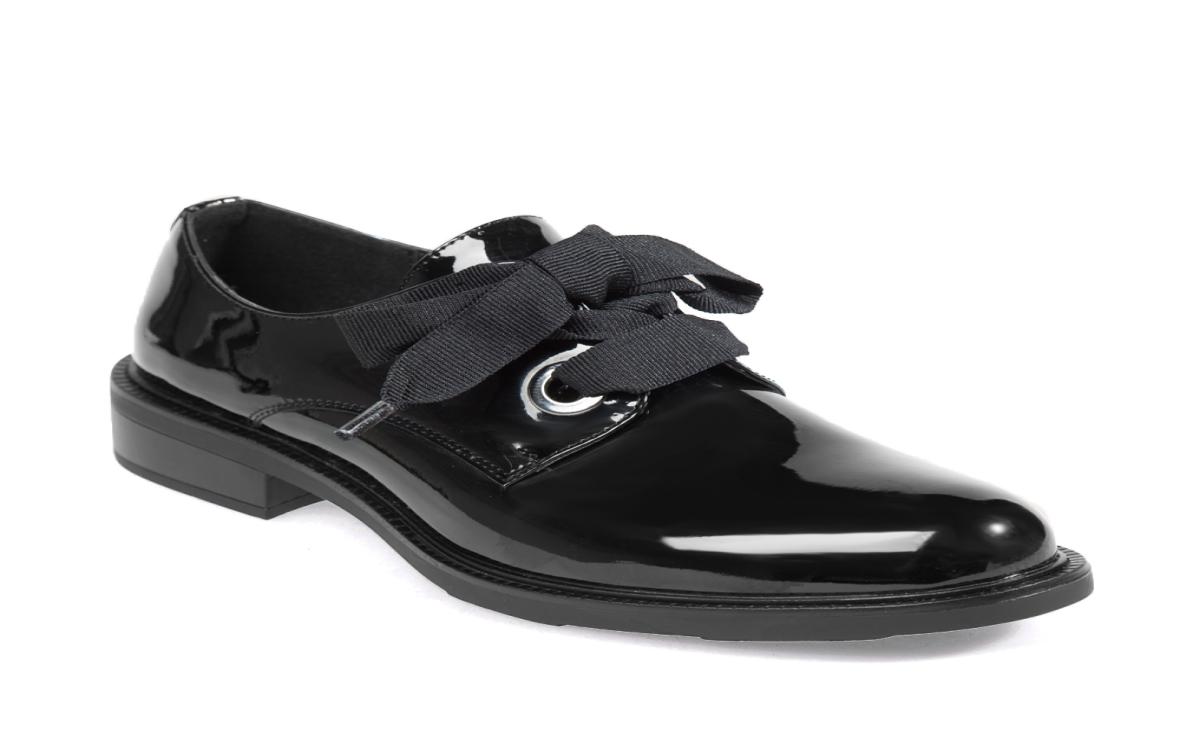 

Women Leather Flats Shoes Patent loafers Fashion Black Riband Casual Oxford Shoes For Office ladies 2020 New Autumn Elega1407120, Red