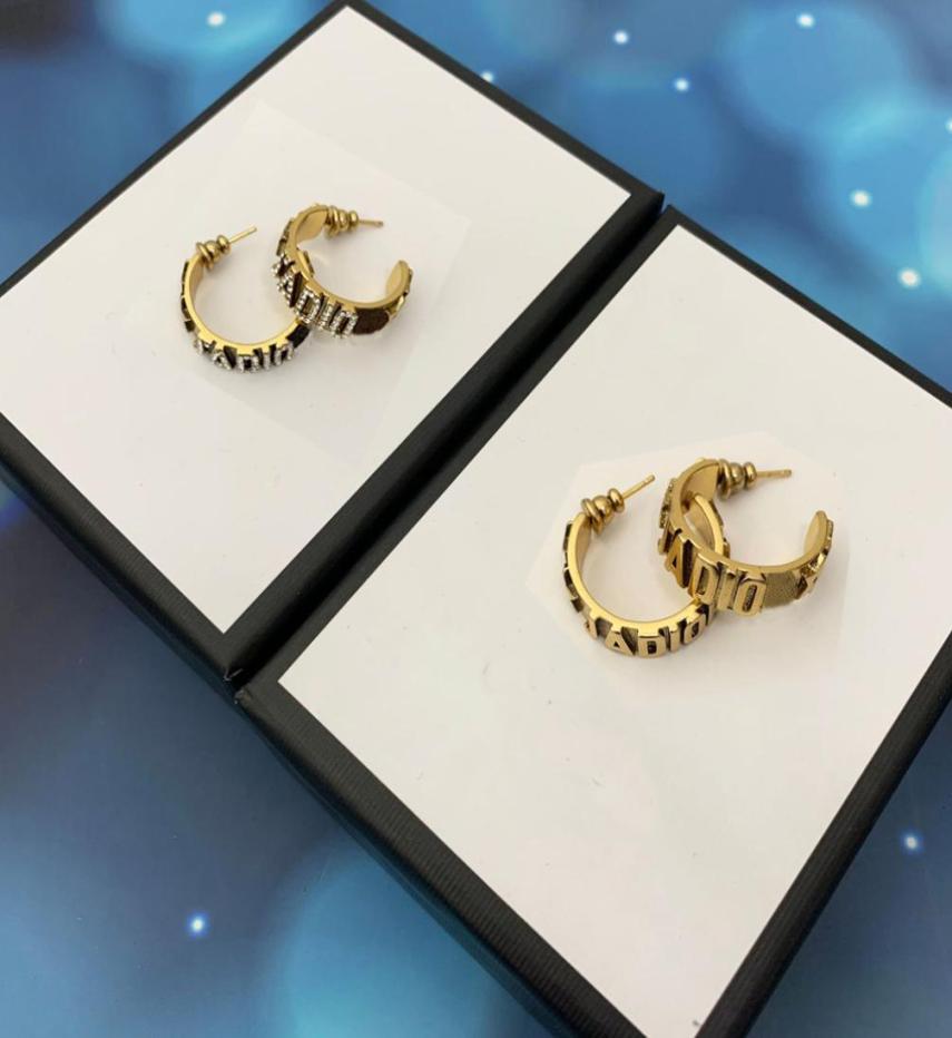 

Fashion Charm earrings J letter big circle for women party wedding lovers gift jewelry engagement Bride9397643