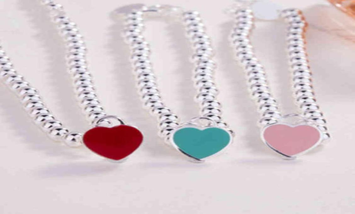 

Bracelet female enamel red love t home Red Buddha beads Silver Heart9190749
