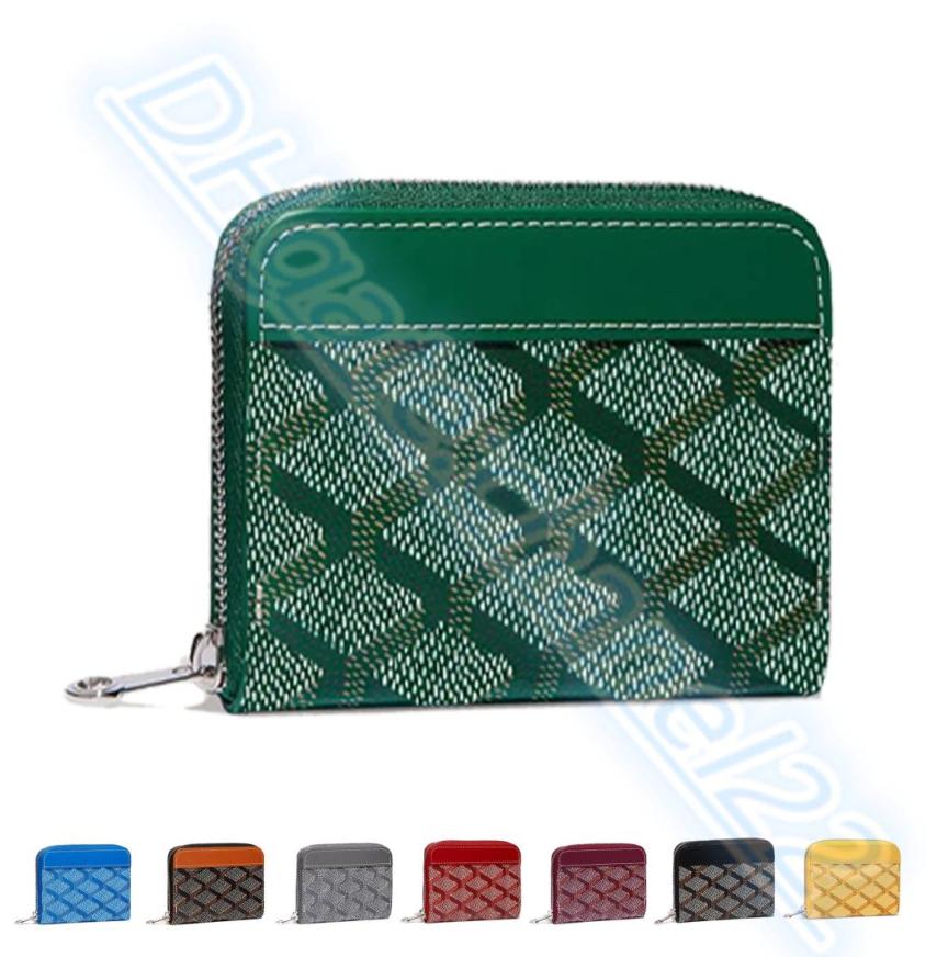 

Luxurys Genuine Leather Purse original card holder MATIGNON MINI designer single wallet Men Women039s Holders Coin Pocket whole4113224, Blue