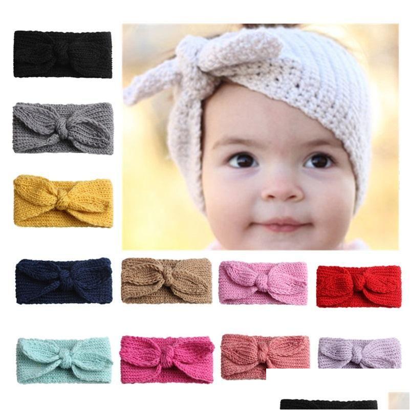 

Headbands Baby Headband Cute Rabbit Ear Hair Belt Infant Knitted Protectors Harpin Born Fashion Band Drop Delivery Jewelry Hairjewelr Dhyxf