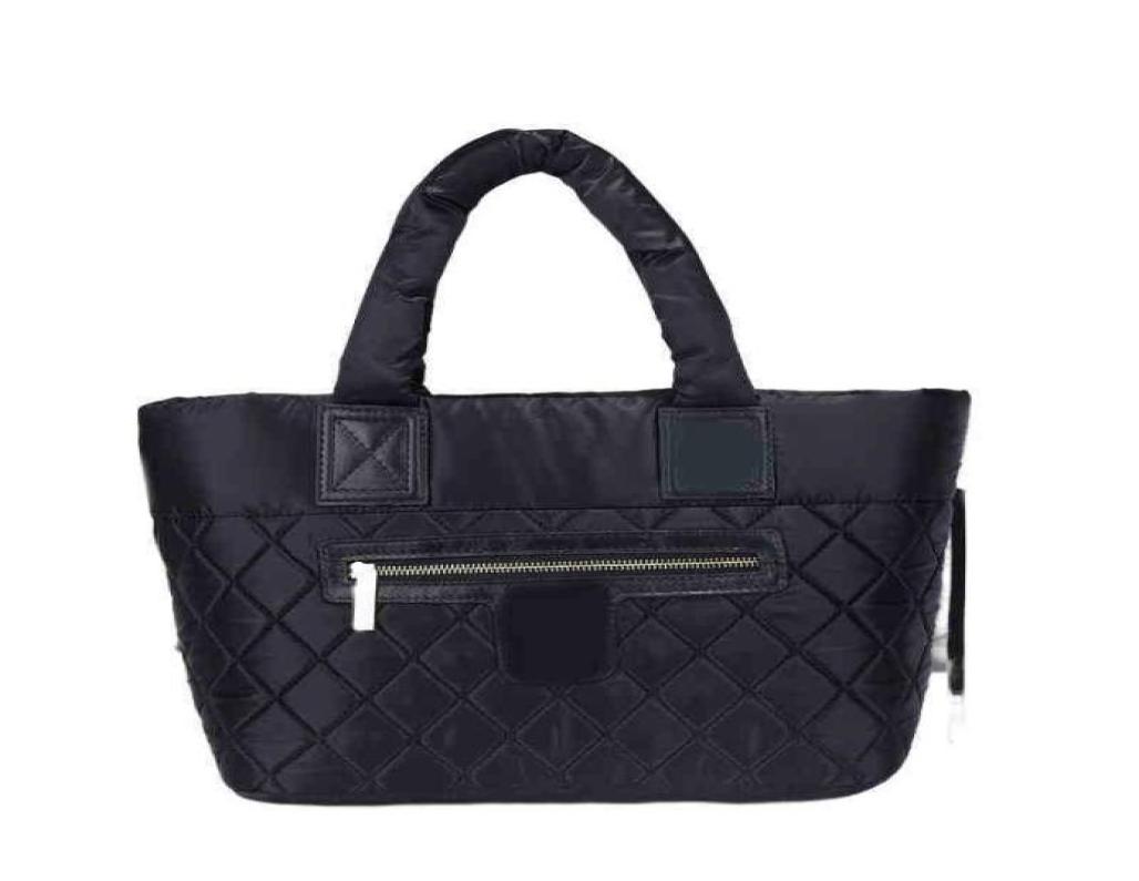 

Luxury Tote Women Quilted Satchels Handbags Branded Soft Nylon Square Top Handel Laptop Bags lady For Work 2207187411311, Black