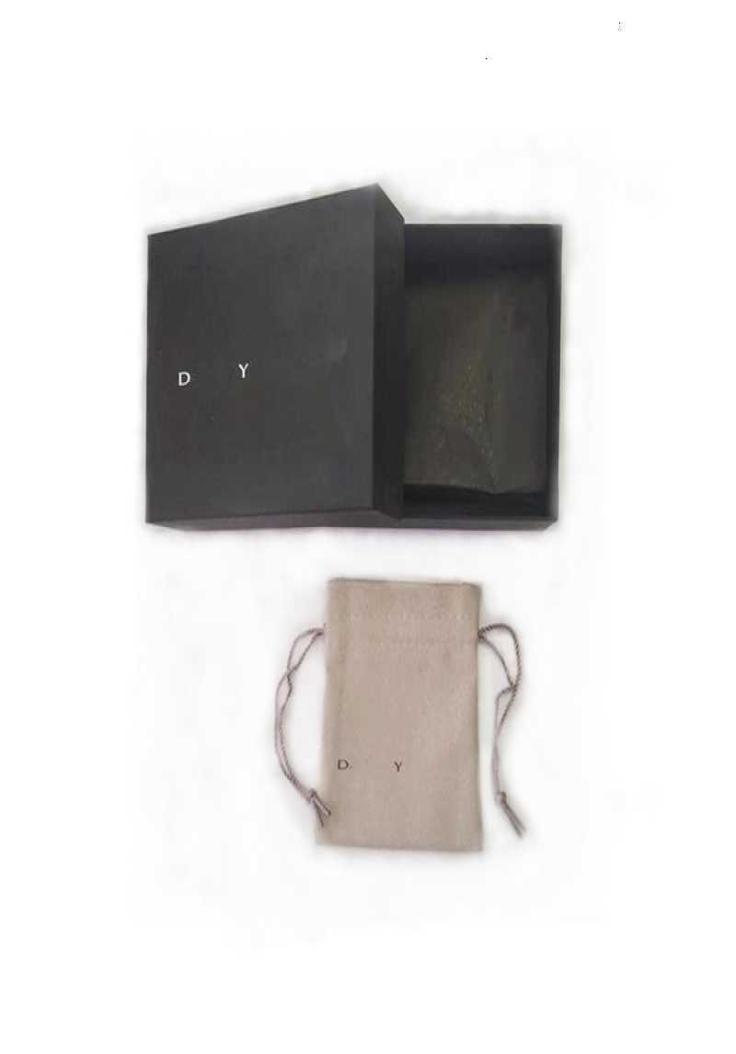 

Jewelry Boxes Set Bracelets Bag Designer DY Fashion Necklace Black Large Box Bracelet Bags Men Women Style Gifts True Microfiber B3320654