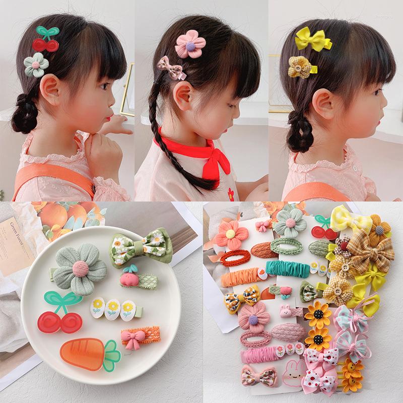 

Hair Accessories Cute Cartoon Barrettes Set Girls Sweet Headband Bow Flowers Hairpins Children Clips Headwear Gift, Style-2