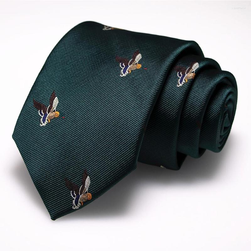 

Bow Ties JEMYGINS 2023 For Men 8cm Silk Woven Fashion Tie Handmade Animals Pattern Necktie Classic Party Wedding Gift