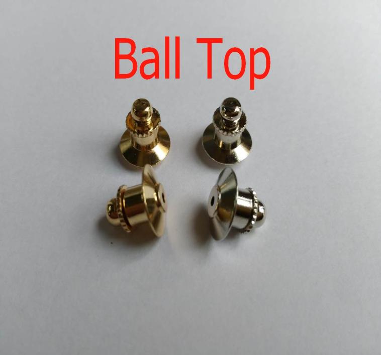 

ball top locking lapel badge pin keepers backs clasp clutches savers holder jewelry finding brooches fit military el hat club p8911477