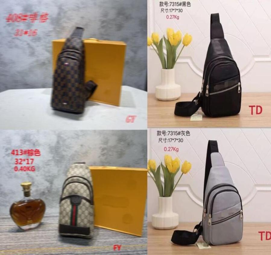

Latest Designer Chest Bag for Men Women Brand Bags Packs in 20 Colors Casual Pack Purse2882012, Red