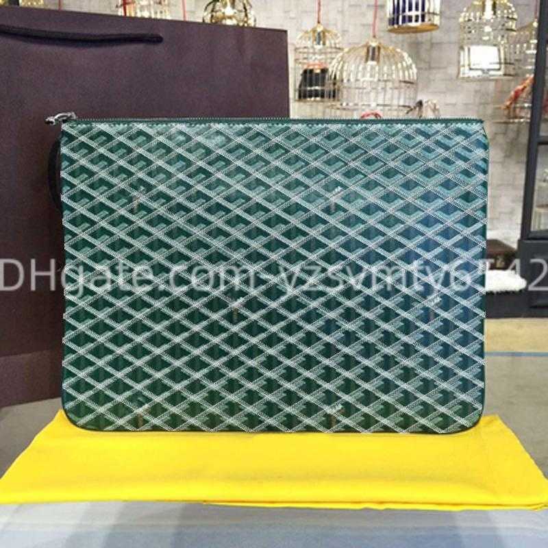 

Clutch Bags Women Goya bag Highest quality Fashion Envelope package documents Toiletry Pouch Protection Makeup Clutch Leather A1, Khaki