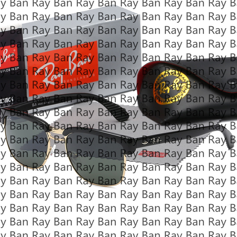 

Brand Men Women Sunglasses Rays Bans Designer Eyeglasses Retro Polarized Goggle Pilot Beach UV400 Eyewear Metal Frame Driving Sun Glasses With Box 756