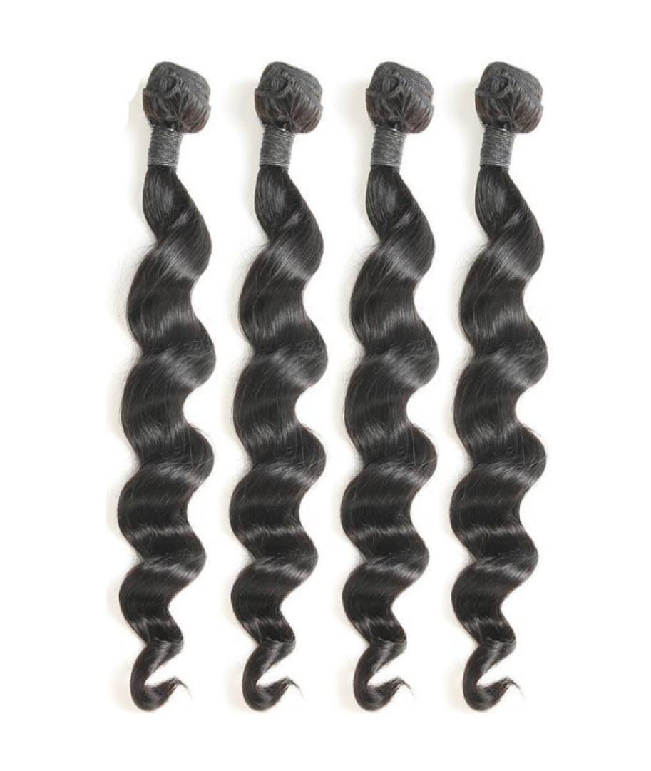 

ELIBESS HAIR Brazilian Loose Wave bundles 50gpcs 4pcs Loose Wave Remy Salon Human Hair Bundles Natural Color5418136