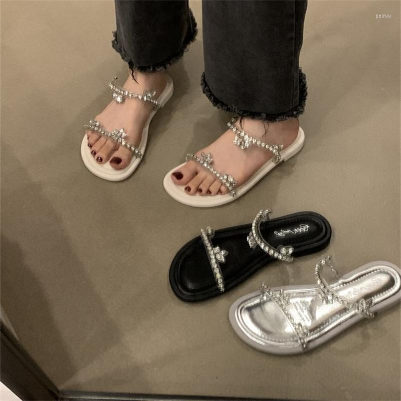

Slippers INS Fashion Summer Flip Flops Outside Woman Shallow Shoes Women Non-slip Casual Modern Sandals Ladies 2023, Black