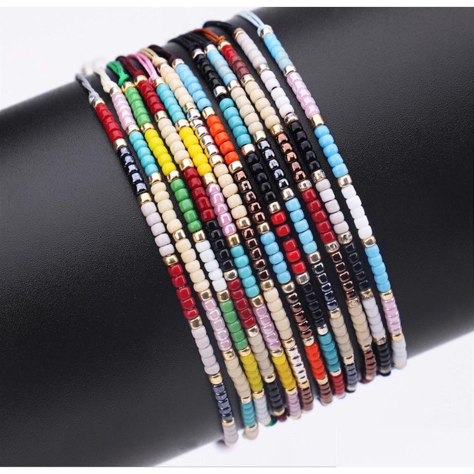 

Athletic Outdoor Bohemian Handmade Diy Miyuki Seed Bead Bracelet With Adjustable Rope Drop Delivery Baby Kids Maternity Dhned, White