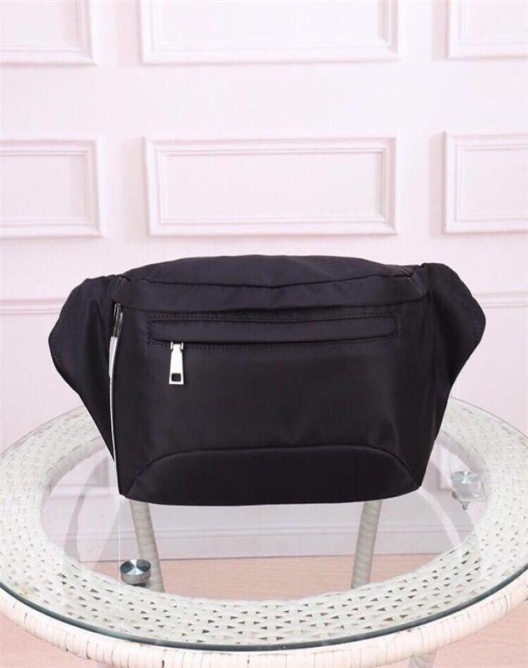 

Classic parachute fabric canvas designer waist bag men and women multifunctional chest pockets fashion largecapacity leisure outd2925581, Black