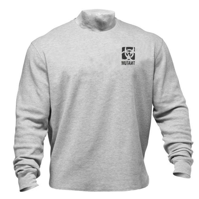 

Mens hoodie Sweatshirt Long Sleeve T-shirt Training Fitness Clothes Loose Elastic Autumn and Winter Sweater, Black