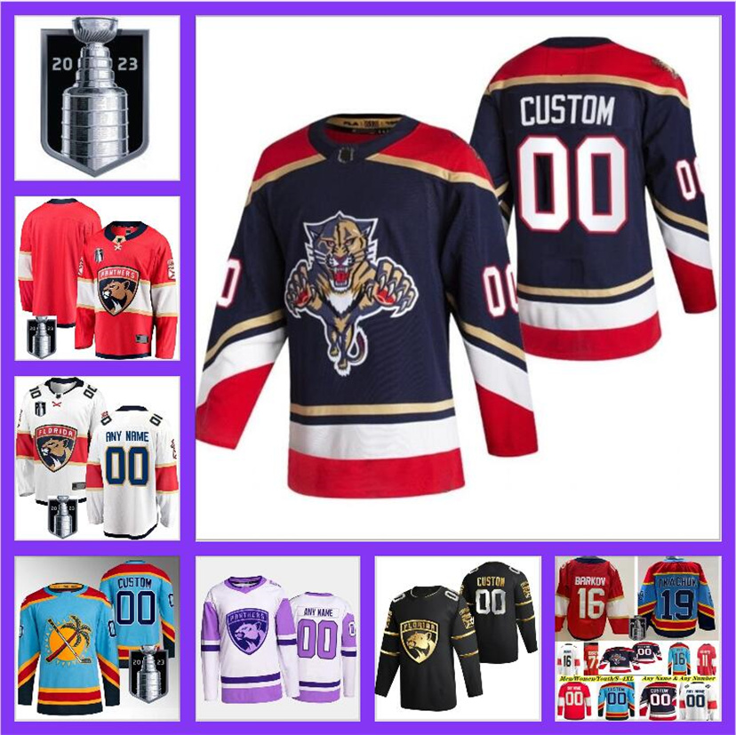 

Matthew Tkachuk Floridas Stanley Cup Final Jersey Panther Aleksander MNHLWWW Barkov Anton Lundell Carter Verhaeghe Aaron Ekblad Ryan Lomberg Patric Hornqvist, Color
