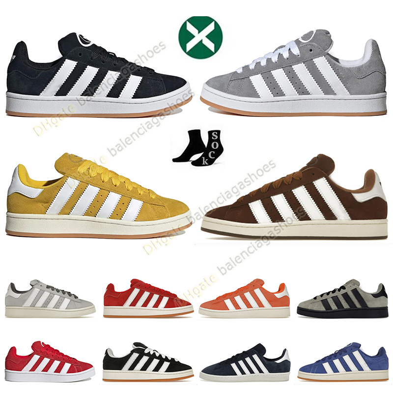 

High Quality Low Campus 00s Designer Shoes For Mens Womens Original Core Black Better Scarlet Cloud White Bark Green Cool Grey Paltform Sneakers 36-45, B13 better scarlet 36-45