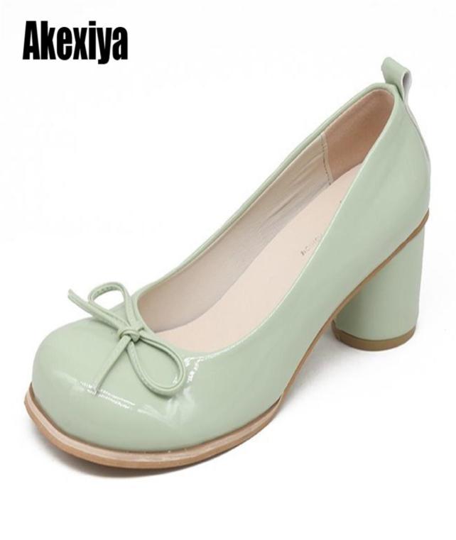 

Round Toe student cute high heel shoes Bowknot Princess Kawaii Girl Women Shoes fashion comfortable Vintage Sweet u081 2201155396748, Beige