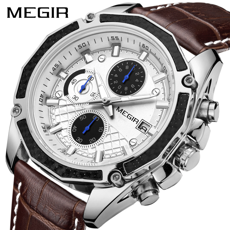 

Cross-border exclusive for Meger MEGAR men's watches multi-functional explosive sports type II e-commerce men's watches 2015, Black
