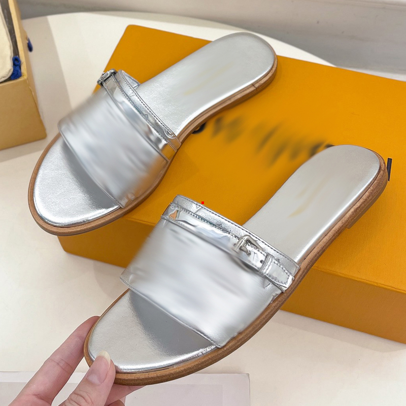 

2023 Fashion Women Slippers Sandal Classic Black Flat Home Slipper Bathroom Leather Sandals Shoes Woman Flip Flops Luxury Pantoufles Sandales Summer Slides -179, Picture color