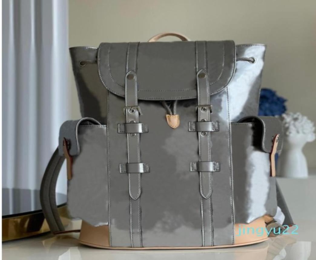 

2021 mirror backpacks mens womens top quality geninue leather designer Sport bags Outdoor Packs pink silver backpack travel1257209, Sky blue