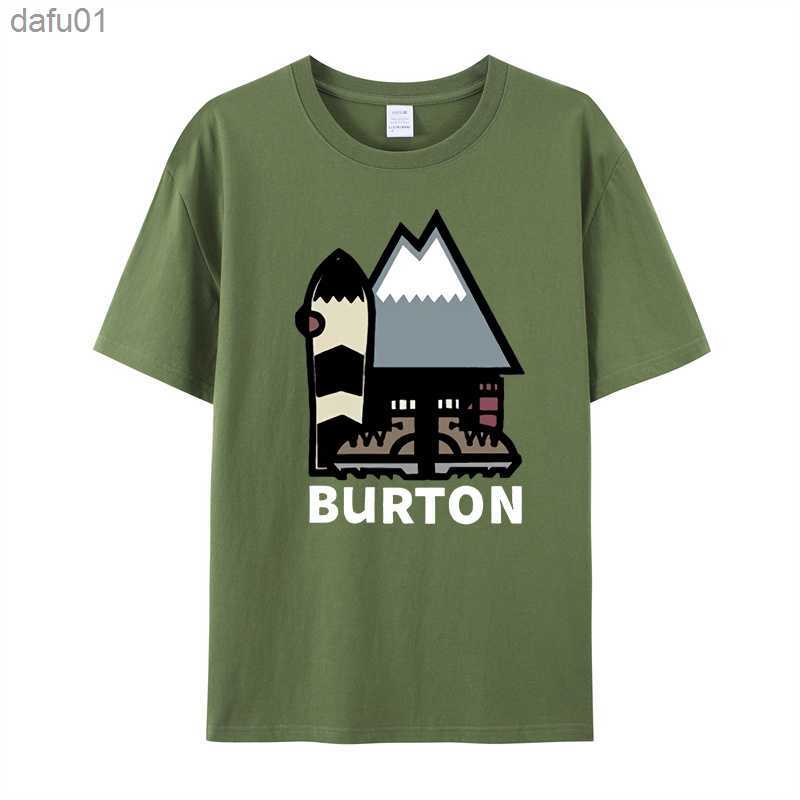 

Men's T-Shirts Burton Snowboards New T shirt Size S 5XL L230520, Navy