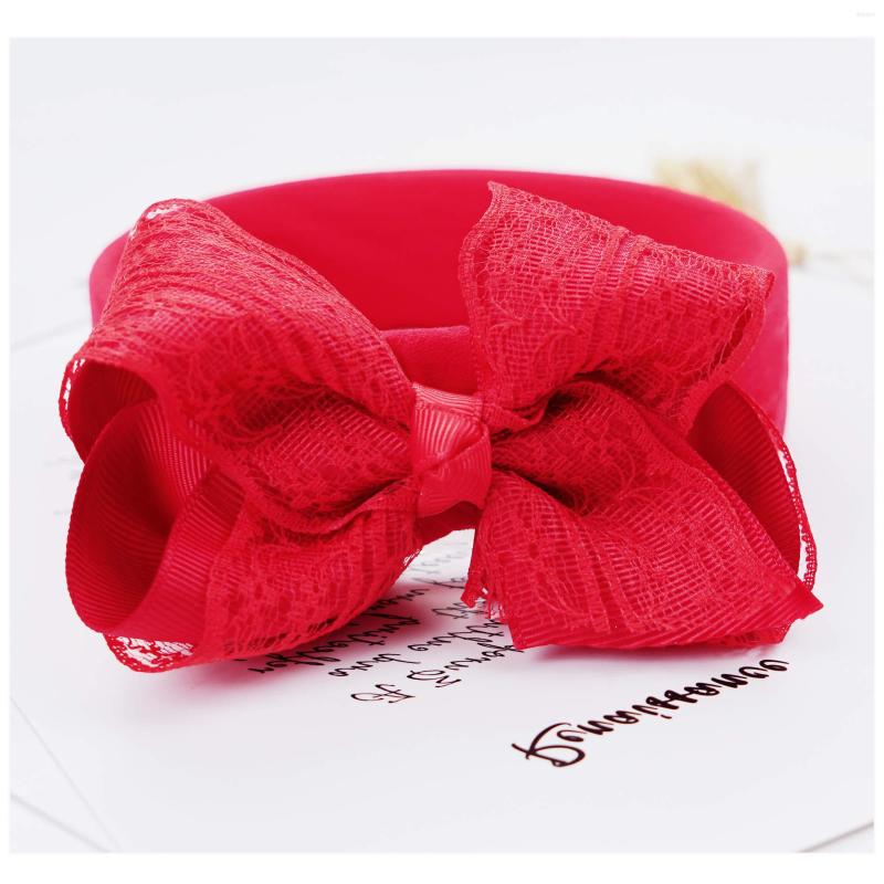 

Hair Accessories 3pcs Baby Nylon Headbands Lace Bow Hairband Infant Vintage Printed Bowknot Headwear For Kids Girl Children, 3pcs random