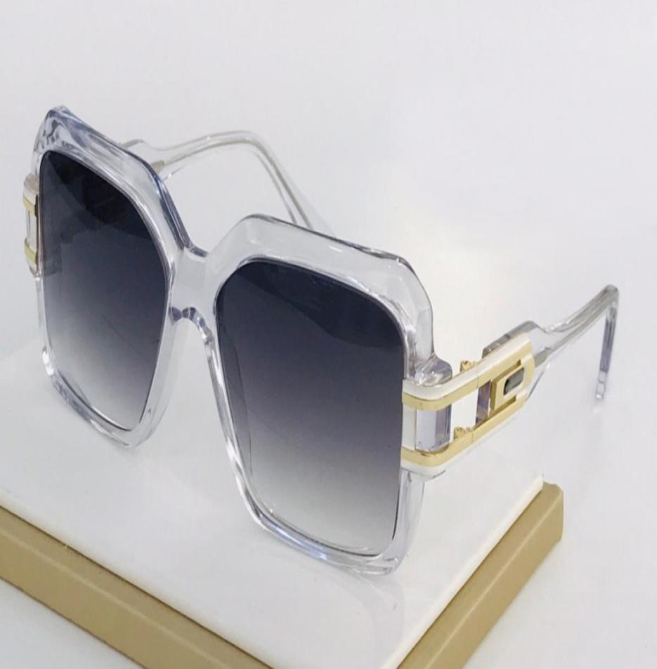 

Vintage Square Sunglasses 623 Crystal GoldGrey Shaded cchiali da sole unisex Sun glasses with Box9795128