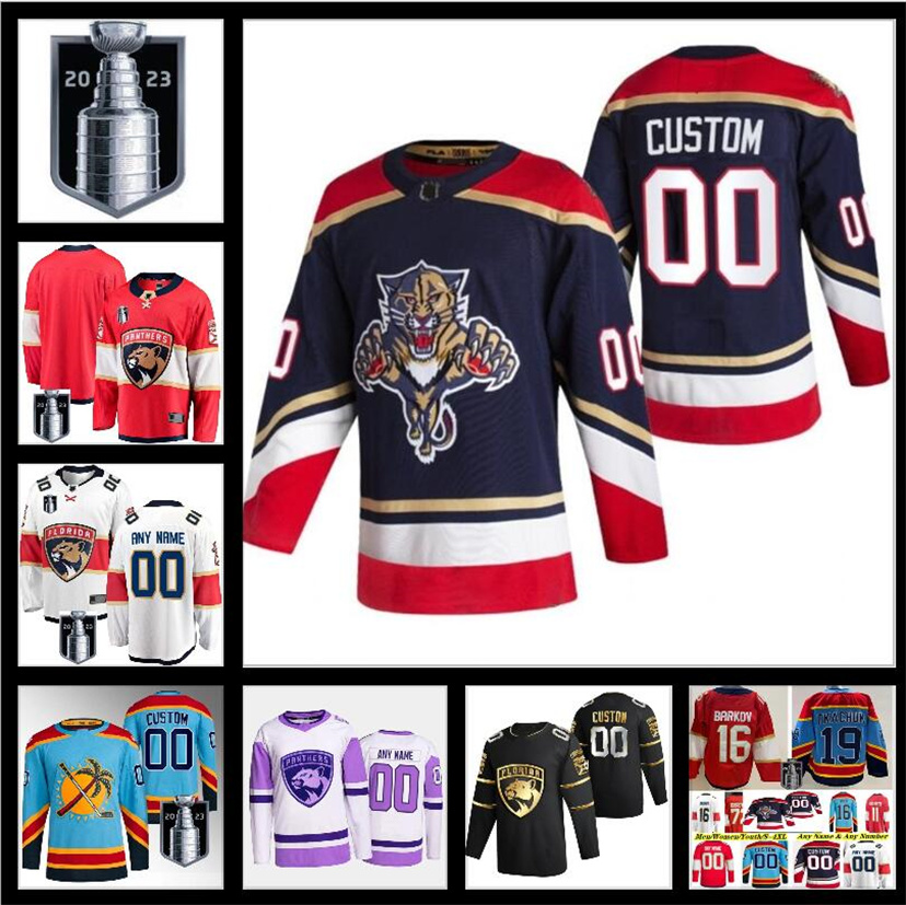 

Matthew Tkachuk Floridas Stanley Cup Final Jersey Panther Aleksander MNHLZZ Barkov Anton Lundell Carter Verhaeghe Aaron Ekblad Ryan Lomberg Patric Hornqvist, Color