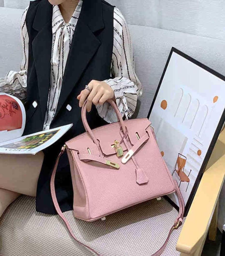 

Designer Bags Designer Luxury Birkinss Handbags Top Pattern Fashion Layer Lychee Cowhide Platinum Full One Shoulder Handbag Large 7319826, Sky blue
