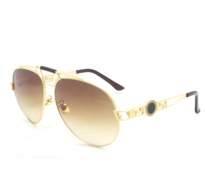 

Whole Big Frame Metal Sunglasses Five color top quality drop 2980597