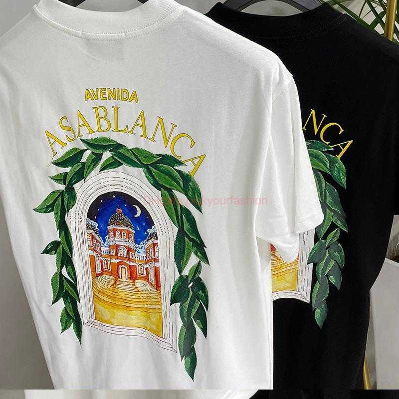 

Designer Fashion Clothing Tees Tshirt Rhude 2023 Summer New Trend Fashion Casual Round Neck Short Sleeve Mens Tshirt Top Half Sleeve Cotton Streetwear Tops Casual Sp, Black