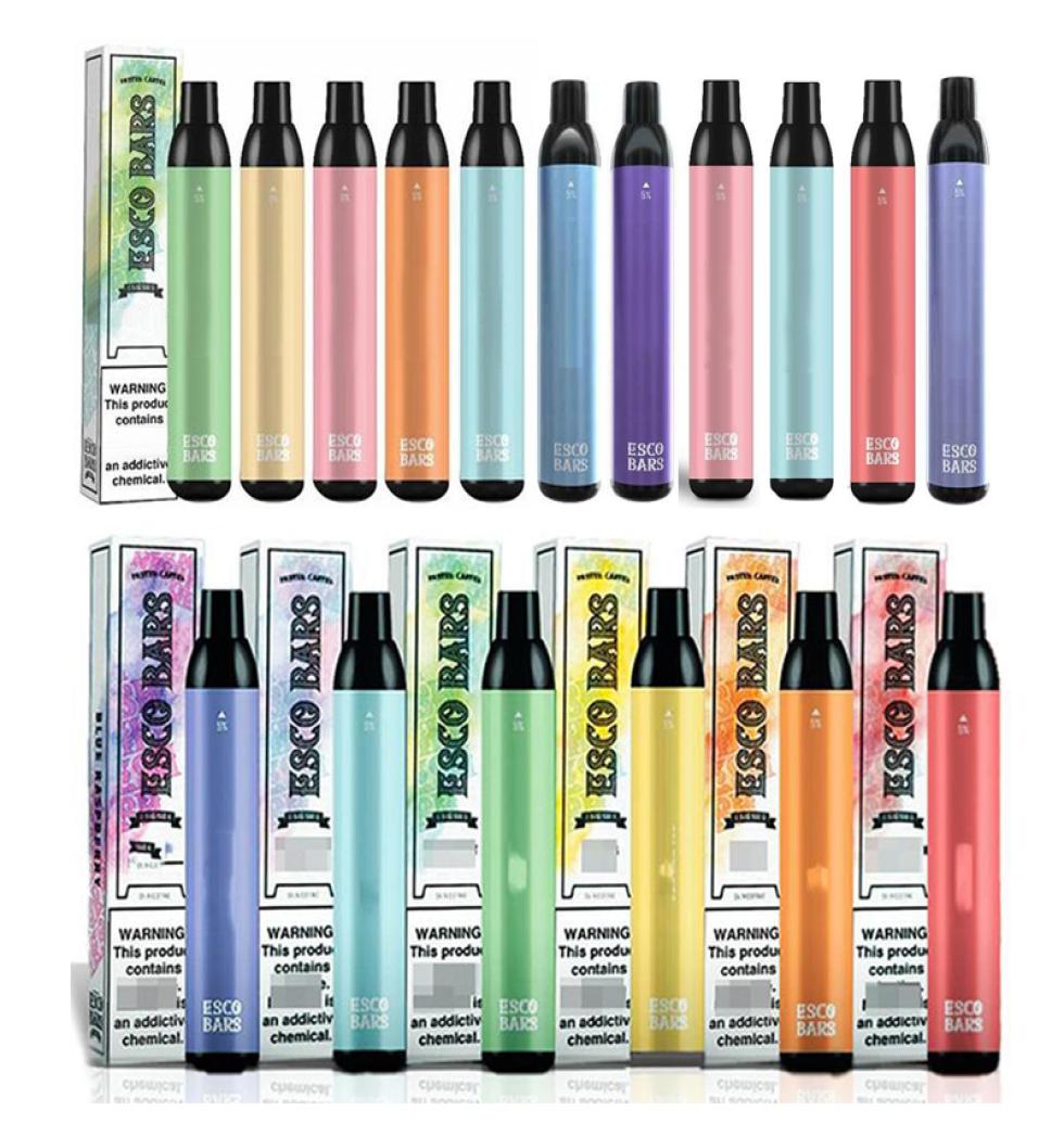 

Esco Bars Electronic Cigarette 2500 Puffs Disposable Vape Pen Stick 1000mAh Battery 6ml Pods Cartridges Mesh Coil 5 Strength Port7935763