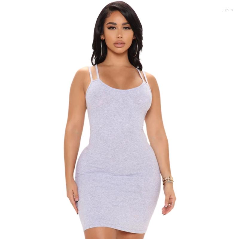 

Casual Dresses Women Solid Color U-Neckline Detail Backless Pleated Camisole Dress, Black