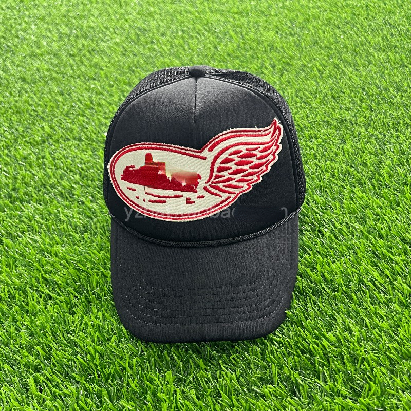 

Trendy Brand Ball Caps Cotz Steamer Wing Patchwork Mesh Back Trucker Cap, Purple