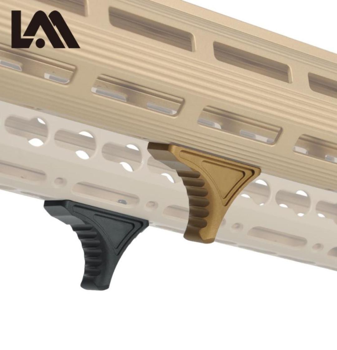 

LAMBUL Keymod MLOK Hand Stop Kit Angeled Grip Accessories with Guide Rail Tactical Gun Accessories5793713, Black
