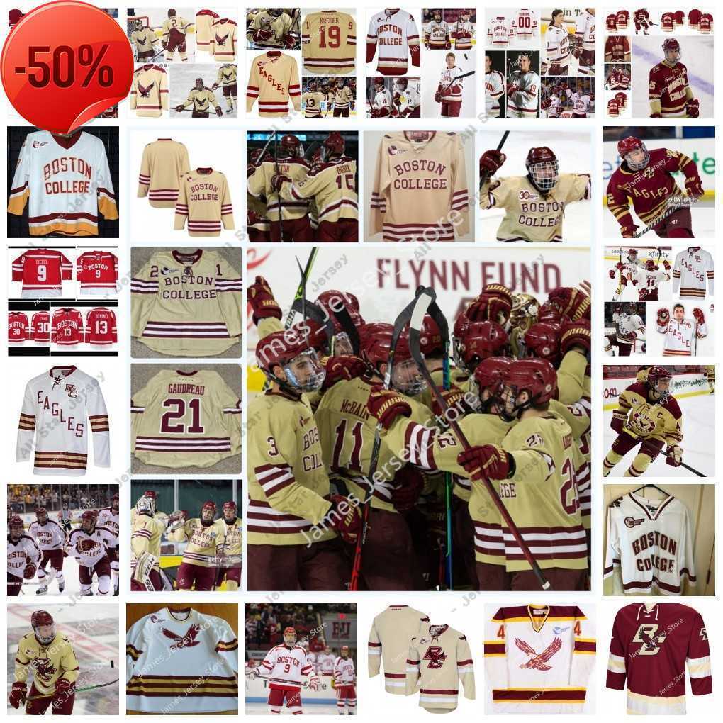 

Hockey Jerseys Hockey Jerseys NCAA Stitched Custom Boston College Eagles Hockey Jersey 6 Steven Santini 12 Alex Tuch 18 Colin White 28 Miles Wood 9 Jack