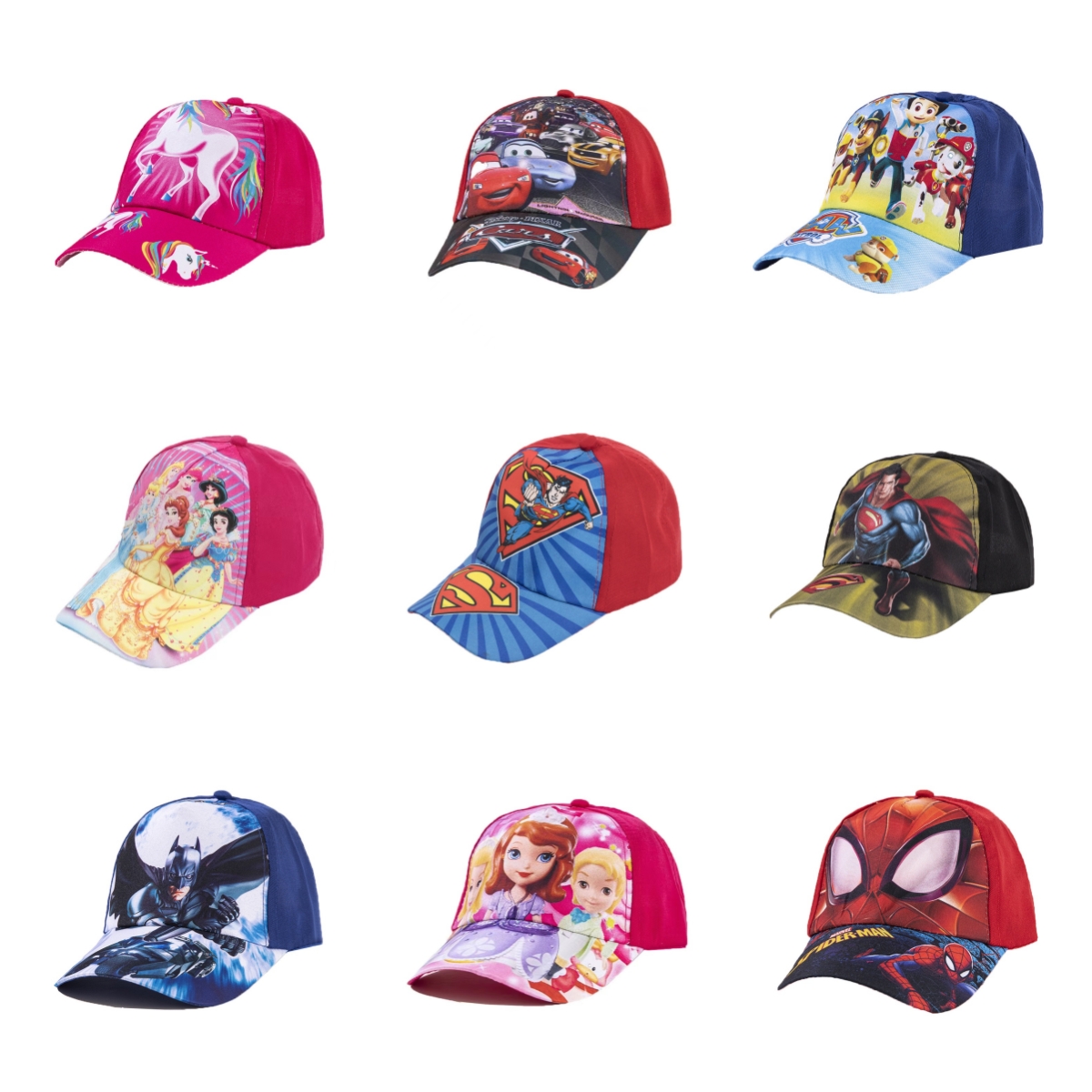 

23style Cartoon printing hat Outdoor cycling spider designer sport caps Children's gift Factory wholesale, As show