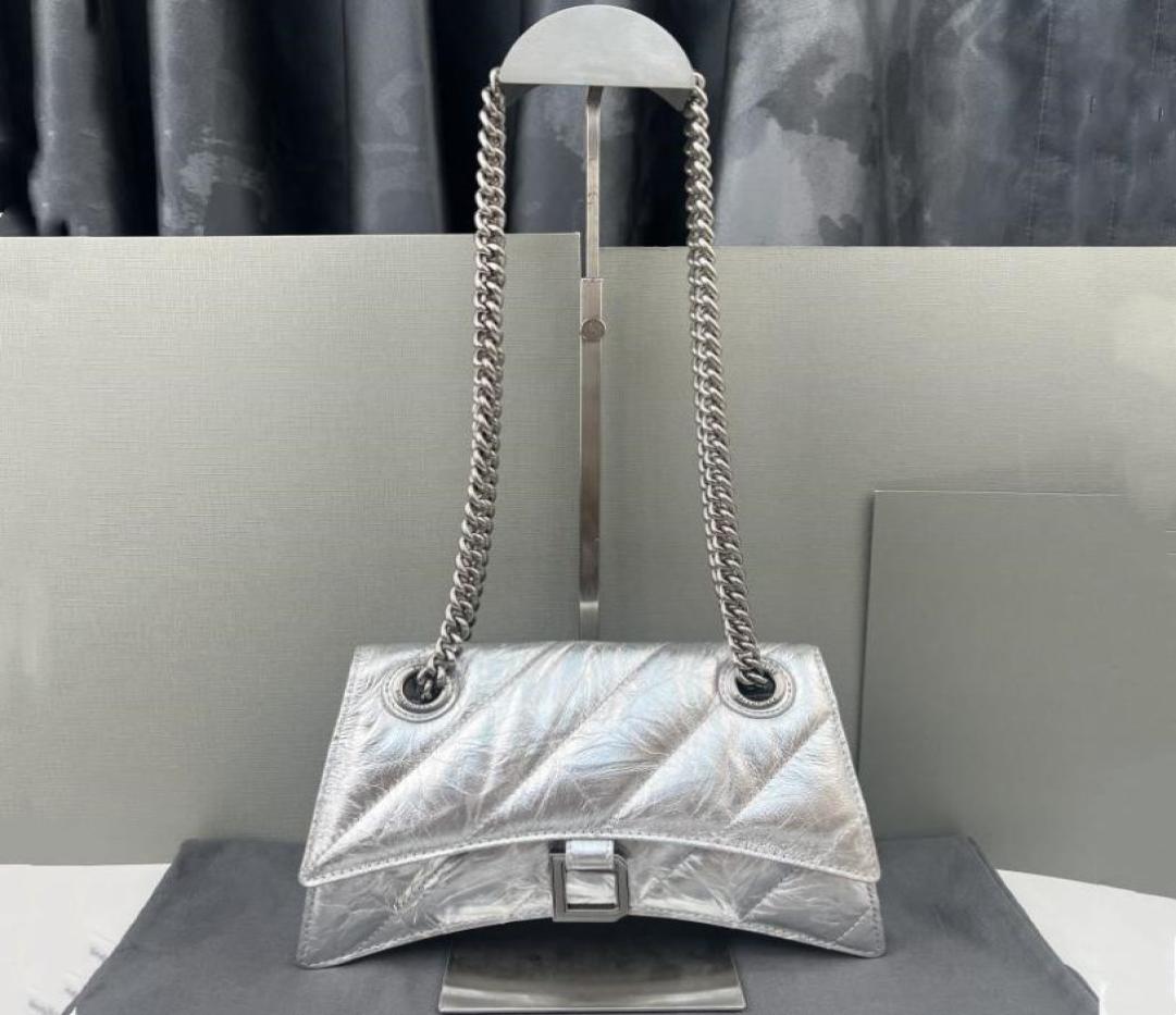 

Evening Bags Top Genuine Leather Luxury Designer crossbody Shoulder tote bag handbag Purses fashion Womens Messenger Pochette cowh3802270, Silver