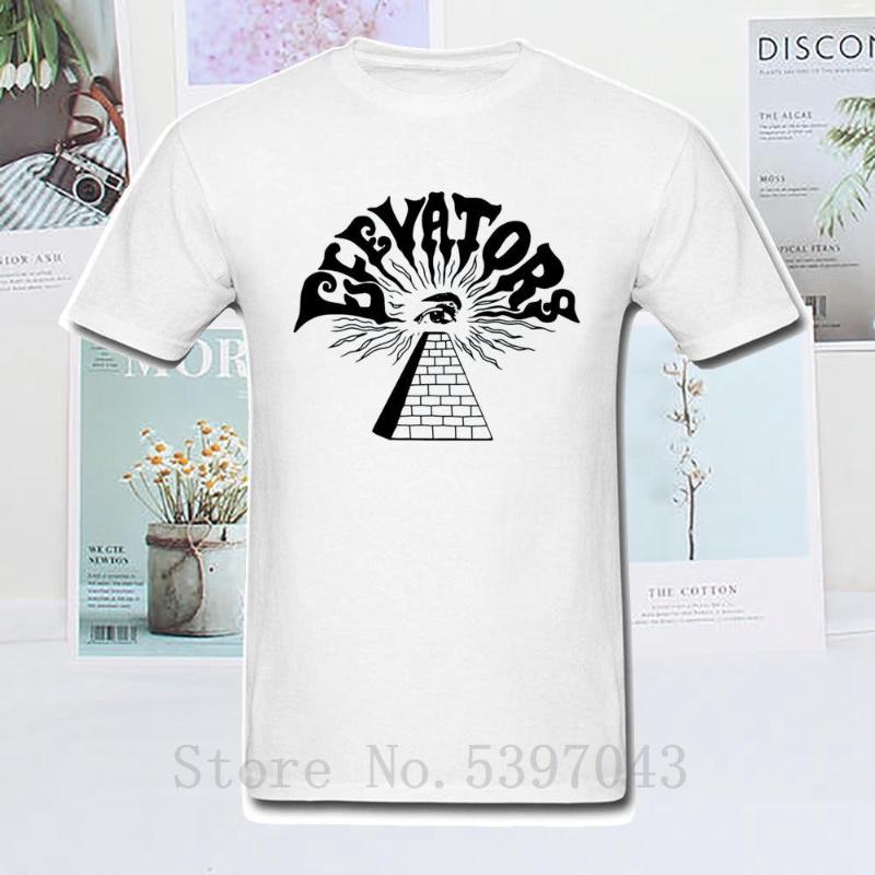 

Men' T Shirts All Seeing Eye T-Shirt White Black Tshirt 13th Floor Elevators Tees Man Shirt Streetwear Illuminati Fitness Cotton, Women-white